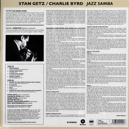 Stan Getz, Charlie Byrd - Jazz Samba (180g) [New Vinyl Record LP]