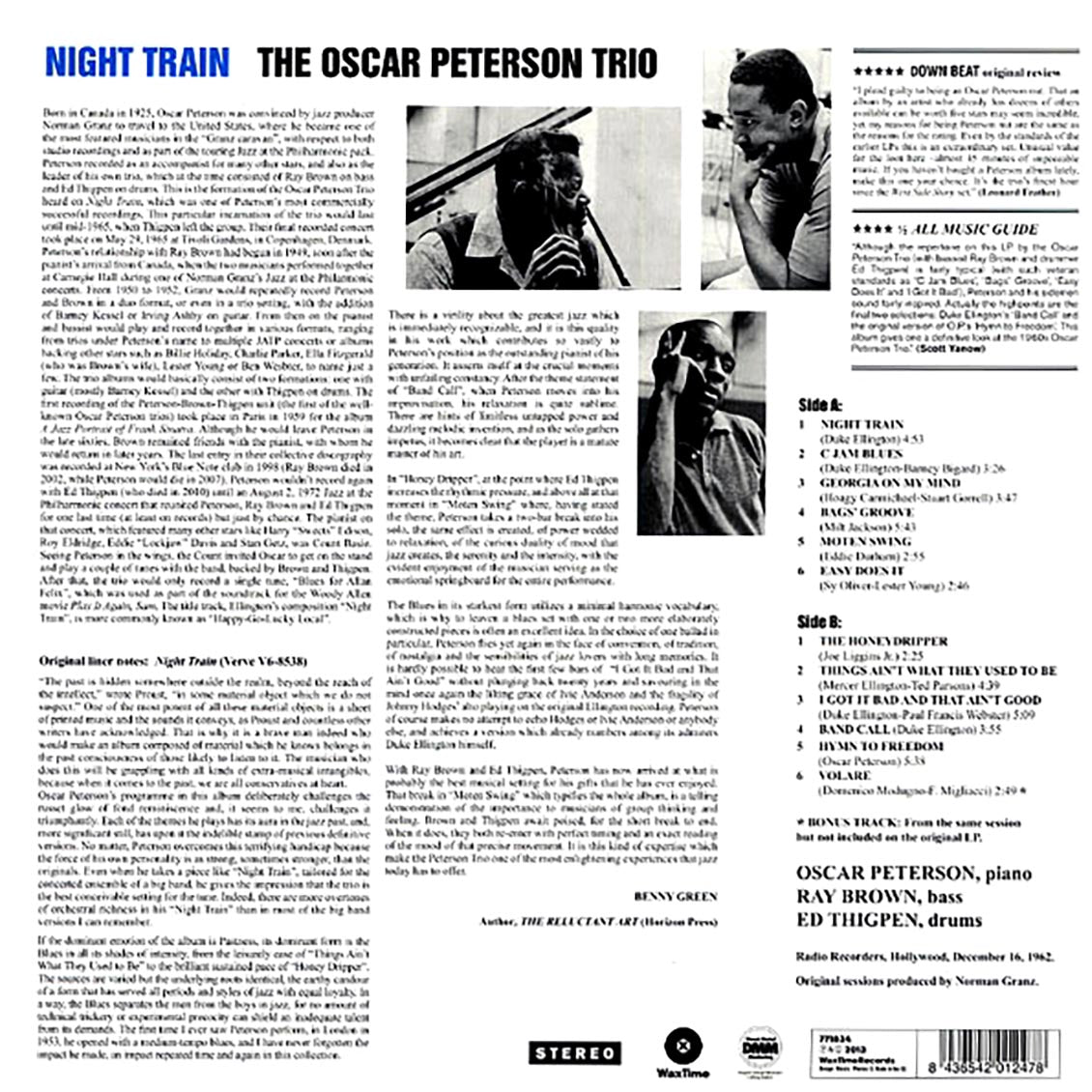 Oscar Peterson Trio - Night Train (180g) [New Vinyl Record LP]