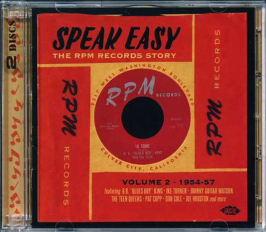 Various - Speak Easy: The RPM Records Story Volume 2: 1954-1957 (54 tracks) [New CD]