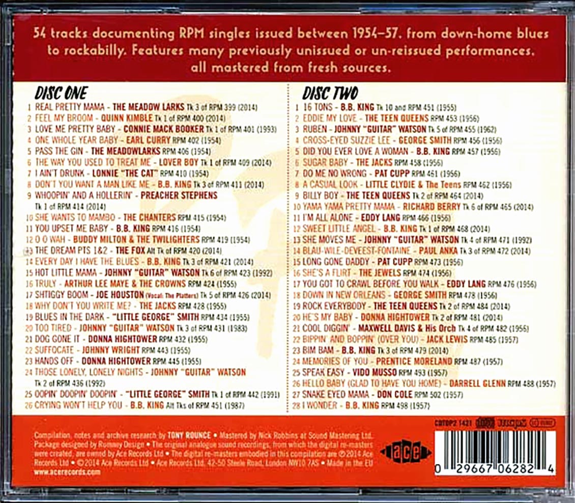 Various - Speak Easy: The RPM Records Story Volume 2: 1954-1957 (54 tracks) [New CD]