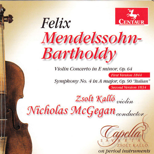 Nicholas McGegan - Violin Cto in E minor Op 64 / Sym No 4 in a Major Music CD