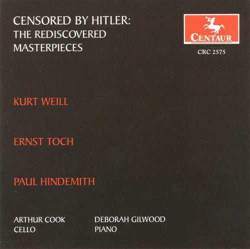 Arthur Cook - Censored By Hitler: Rediscovered Masterpieces Music CD