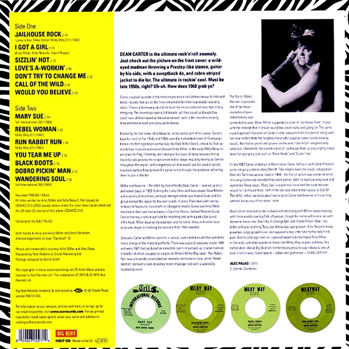 Dean Carter - Call Of The Wild (180g) (colored vinyl) [New]