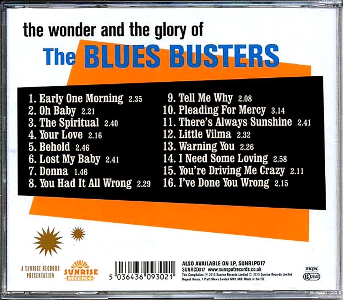 The Blues Busters - The Wonder And The Glory Of The Blues Busters [New CD]