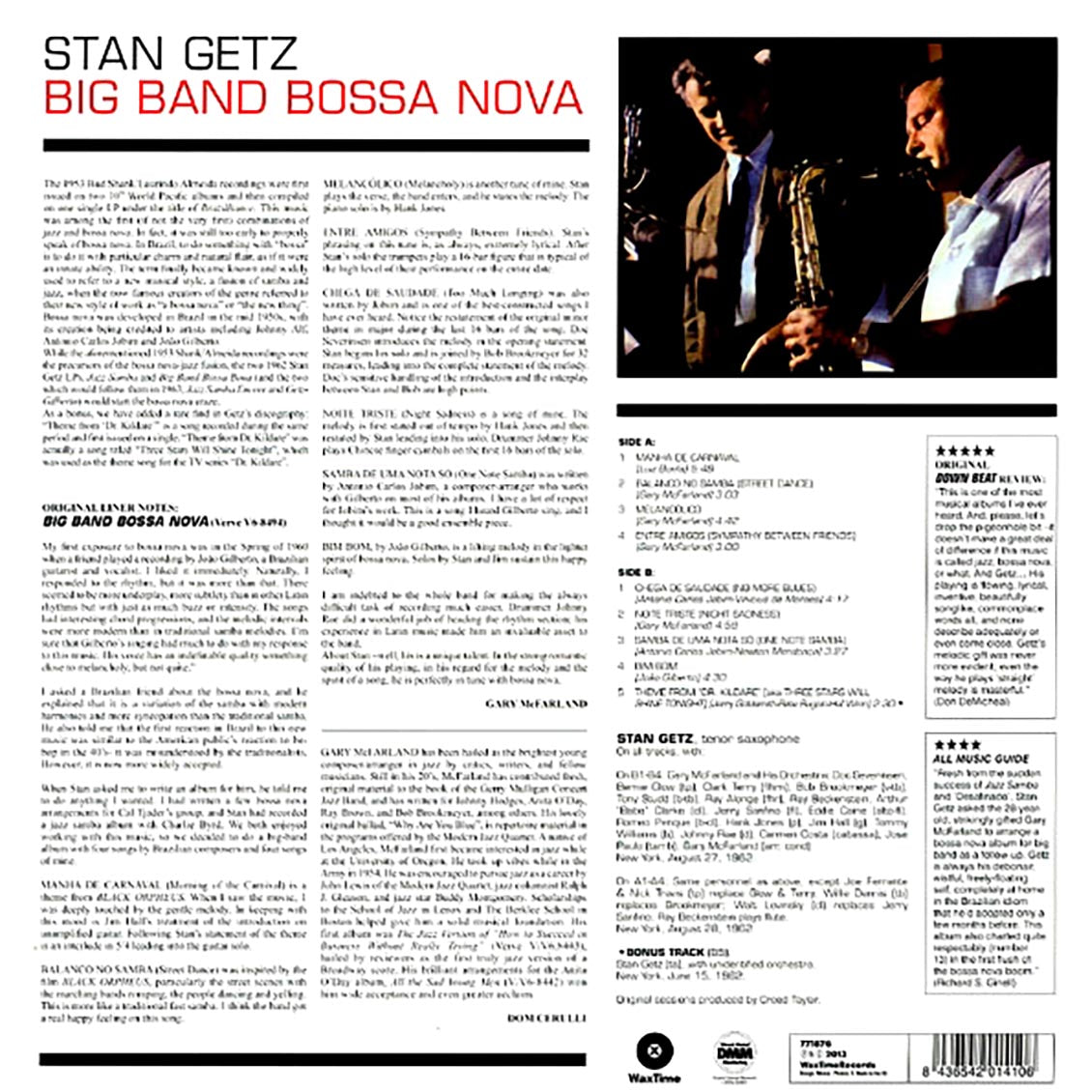 Stan Getz - Big Band Bossa Nova (+bonus track) (ltd. ed.) (180g) [New Vinyl Record LP]