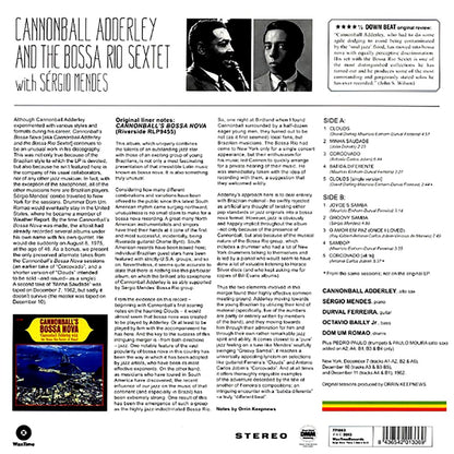 Cannonball Adderley - Cannonball Adderley & Bossa Rio Sextet With Sergio Mendes (180g) [New Vinyl Record LP]