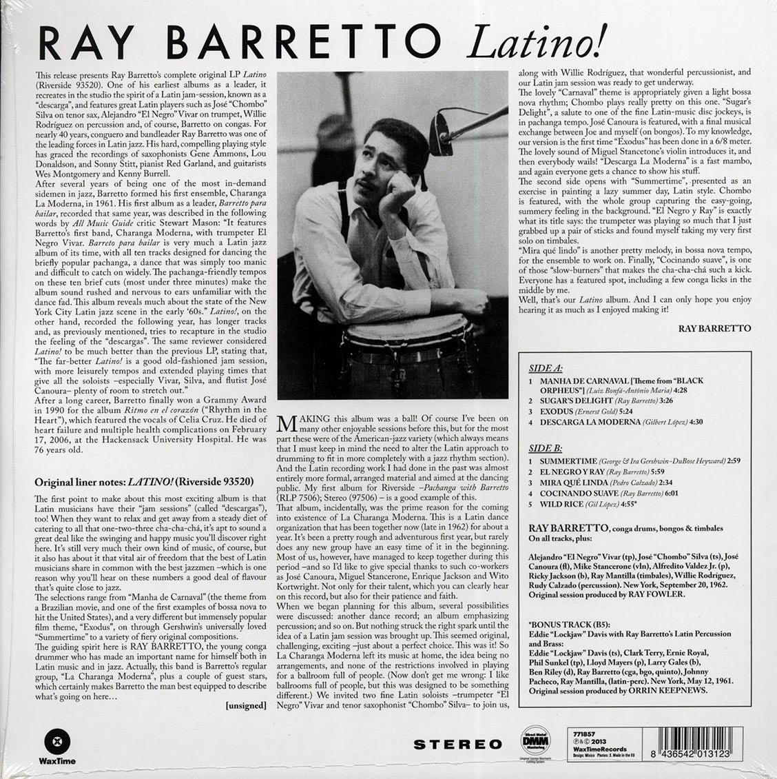 Ray Barretto Orchestra - Latino! (+bonus track) (ltd. ed.) (180g) [New Vinyl Record LP]