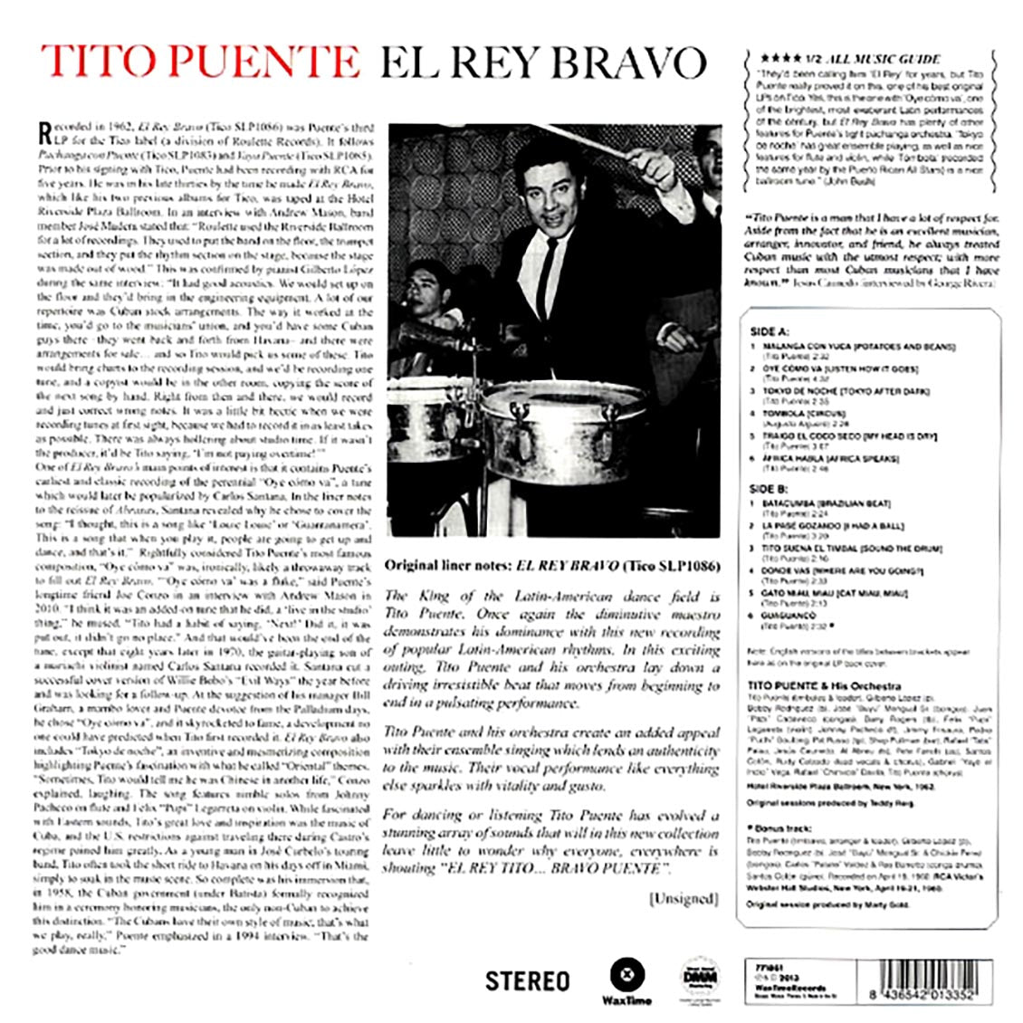 Tito Puente - El Rey Bravo (+bonus track) (ltd. ed.) (180g) [New Vinyl Record LP]