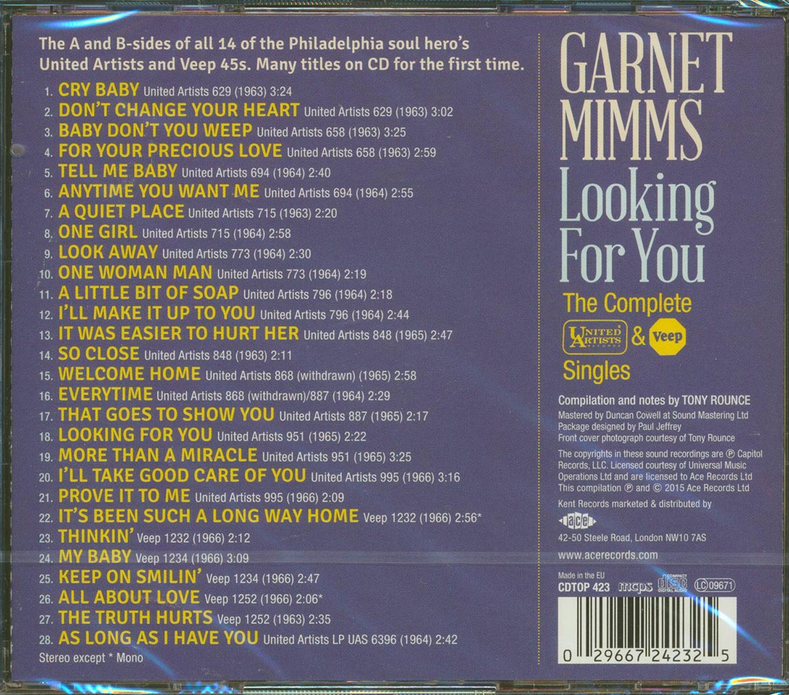 Garnet Mimms - Looking For You: The Complete United Artists & Veep Singles [New CD]