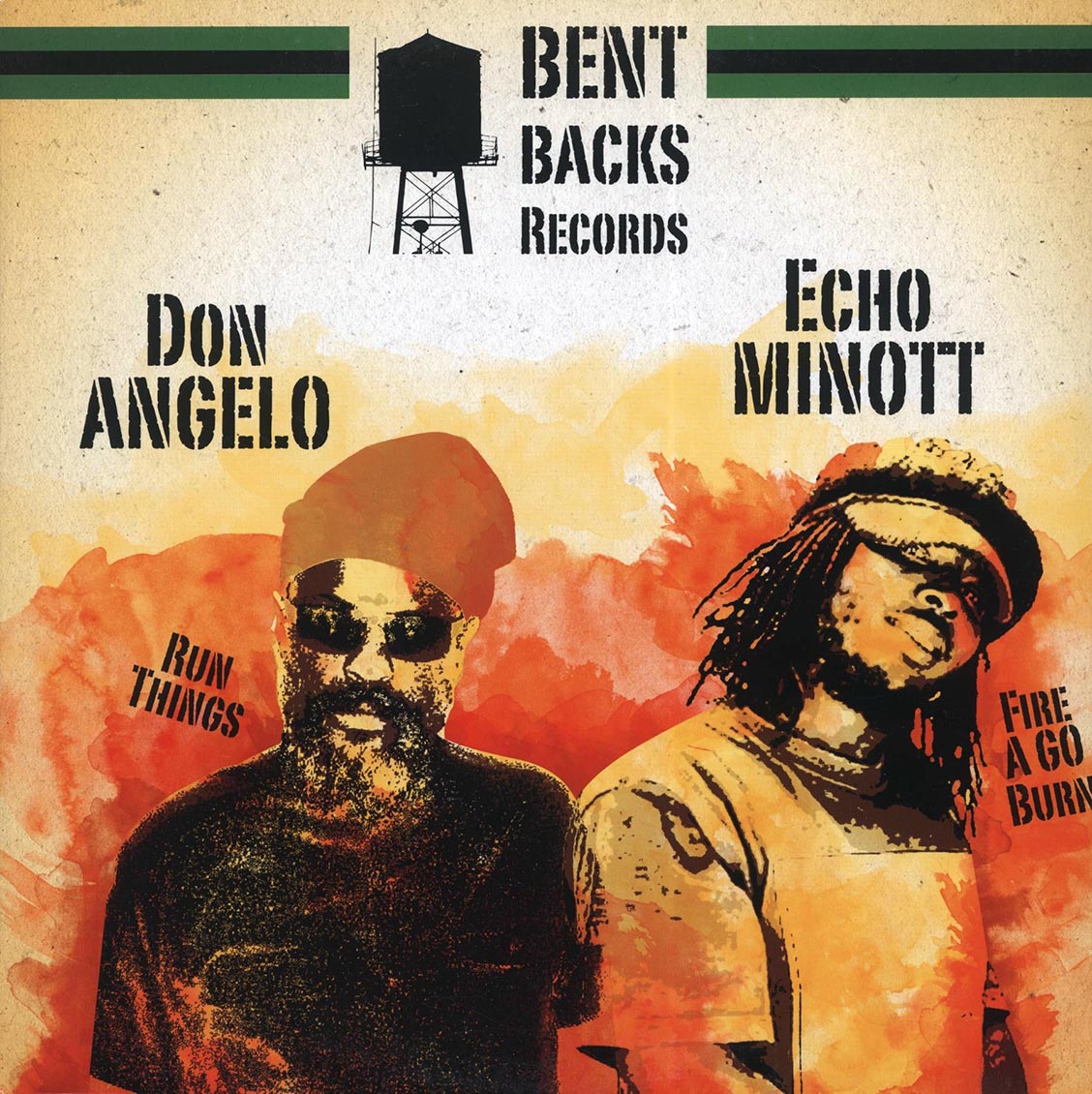 Echo Minott - Fire A Go Burn (Extended Mix)  /  Don Angelo - Run Things; Hypa - Mr. Bad Dub [New Vinyl Record 12" Single]
