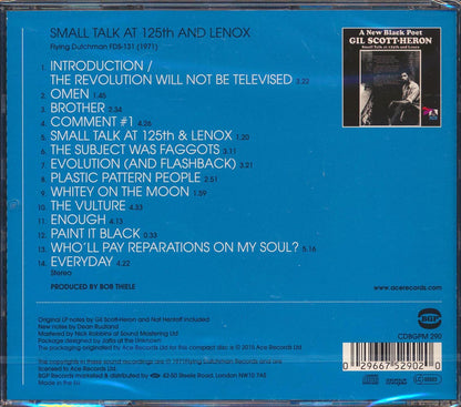 Gil Scott-Heron - Small Talk At 125th And Lenox: A New Black Poet [New CD]