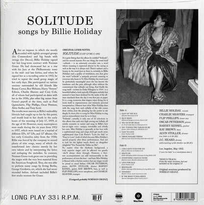Billie Holiday - Solitude (ltd. ed.) (180g) (remastered) [New Vinyl LP]