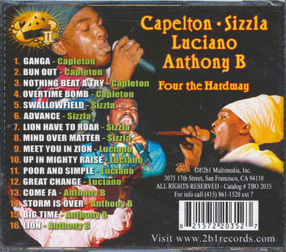 Capleton, Sizzla, Luciano, Anthony B - Four The Hard Way [New CD]
