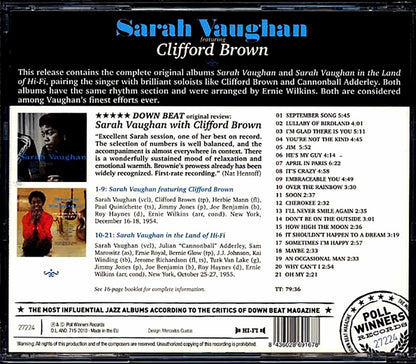 Sarah Vaughan, Clifford Brown - Sarah Vaughan Featurimg Clifford Brown [New CD]
