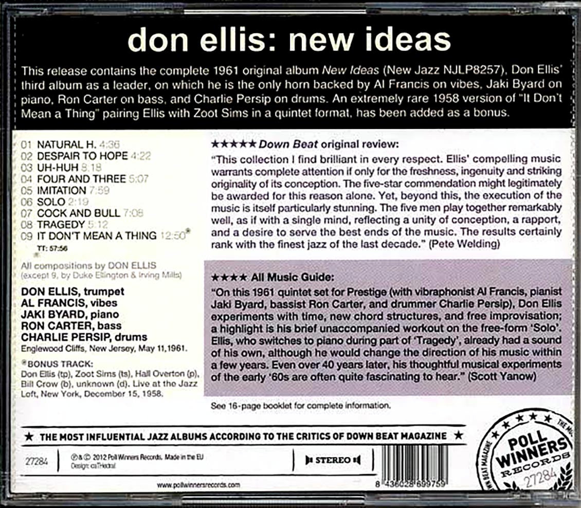 Don Ellis - New Ideas [New CD]