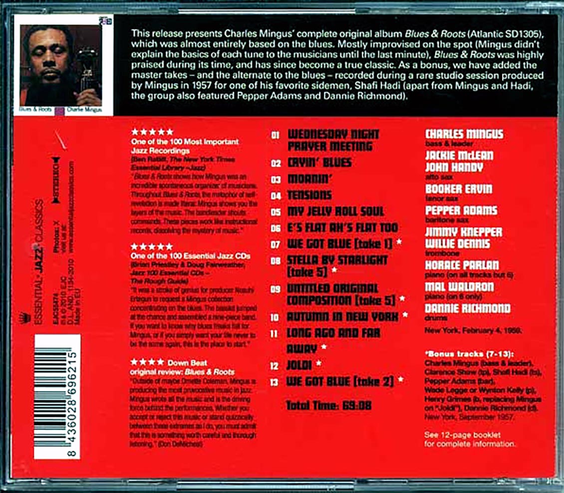 Charles Mingus - Blues & Roots [New CD]