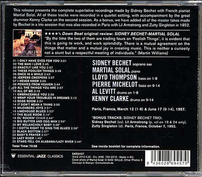 Sidney Bechet, Martial Solal Quartet - Complete Recordings [New CD]