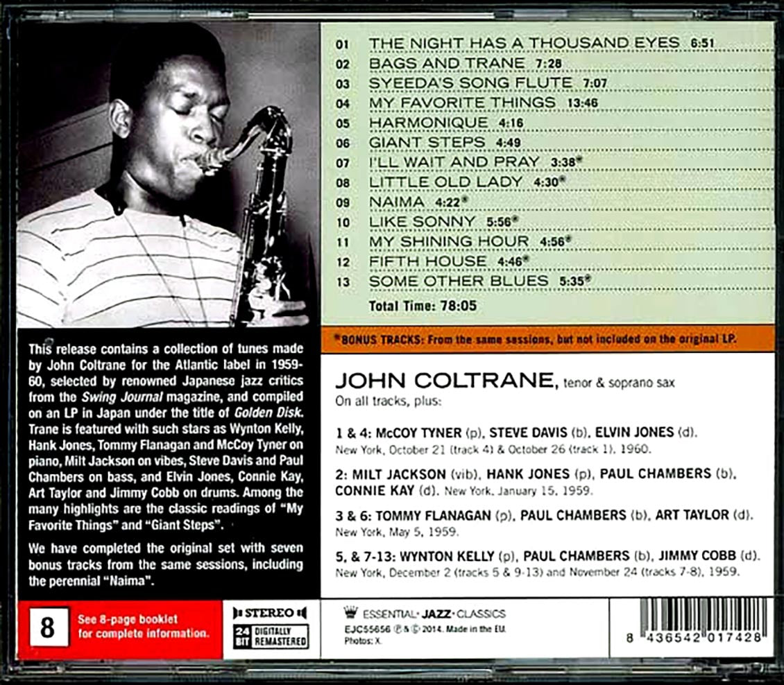 John Coltrane - Golden Disk [New CD]