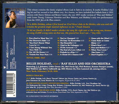 Billie Holiday - Lady In Satin [New CD]