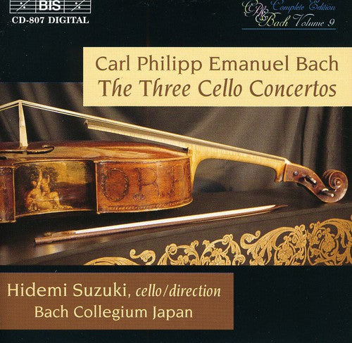 Hidemi Suzuki - 3 Cello Cti: WQ.170; WQ.171; WQ.172 Music CD