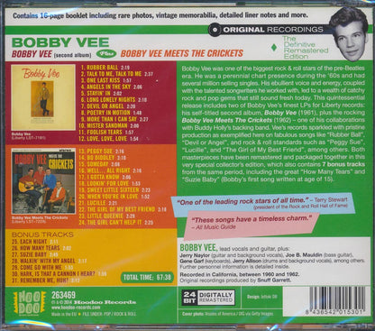 Bobby Vee - Bobby Vee + Bobby Vee Meets The Crickets [New CD]