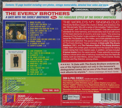 The Everly Brothers - A Date With The Everly Brothers + The Fabulous Style (2 albums on 1 CD) (30 tracks) (+6 bonus tracks) (incl. 16-page booklet) (24-bit mastering) (remaste [New CD]