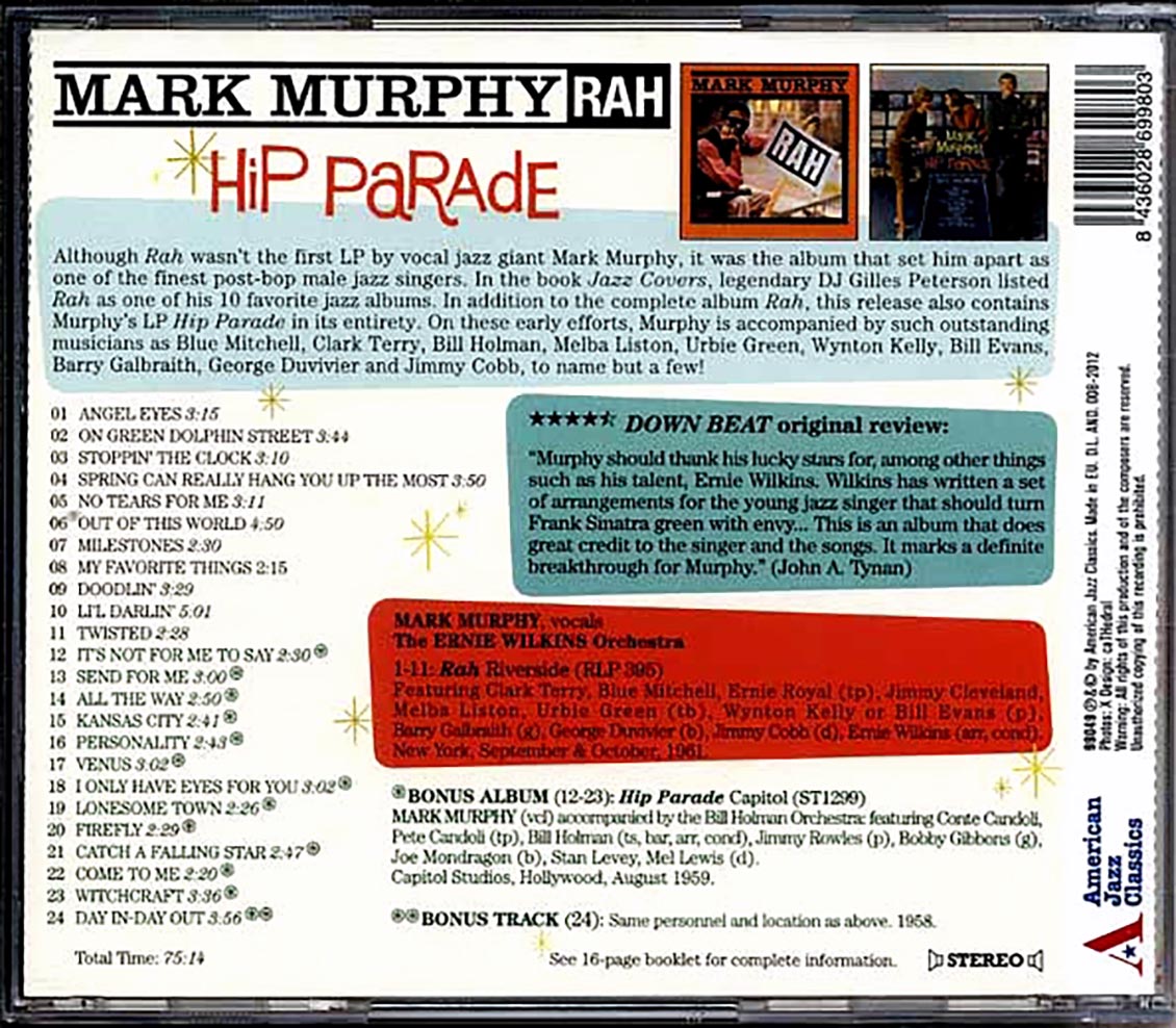 Mark Murphy - Rah + Hip Parade [New CD]