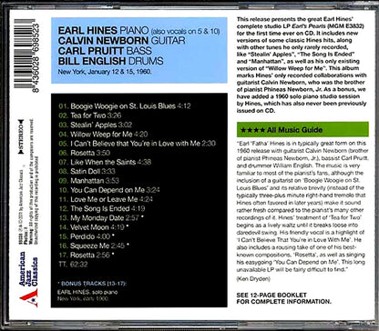Earl Hines Quartet - Earl's Pearls [New CD]