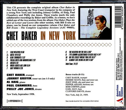 Chet Baker - In New York [New CD]