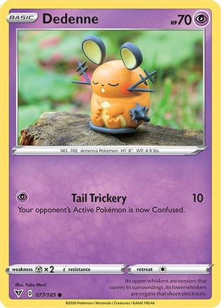 Dedenne 077/185 - SWSH04 Vivid Voltage Reverse Holofoil