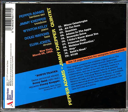 Pepper Adams & Jimmy Knepper Quintet - Pepper-Knepper [New CD]