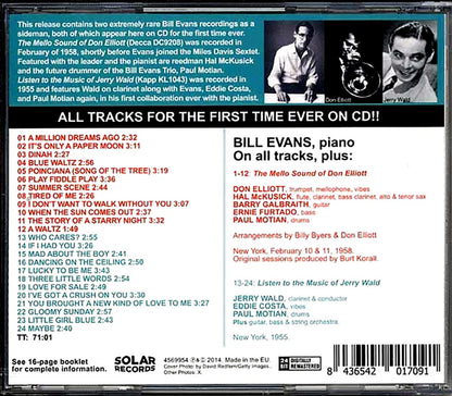 Bill Evans - With Don Elliott & Jerry Wald [New CD]
