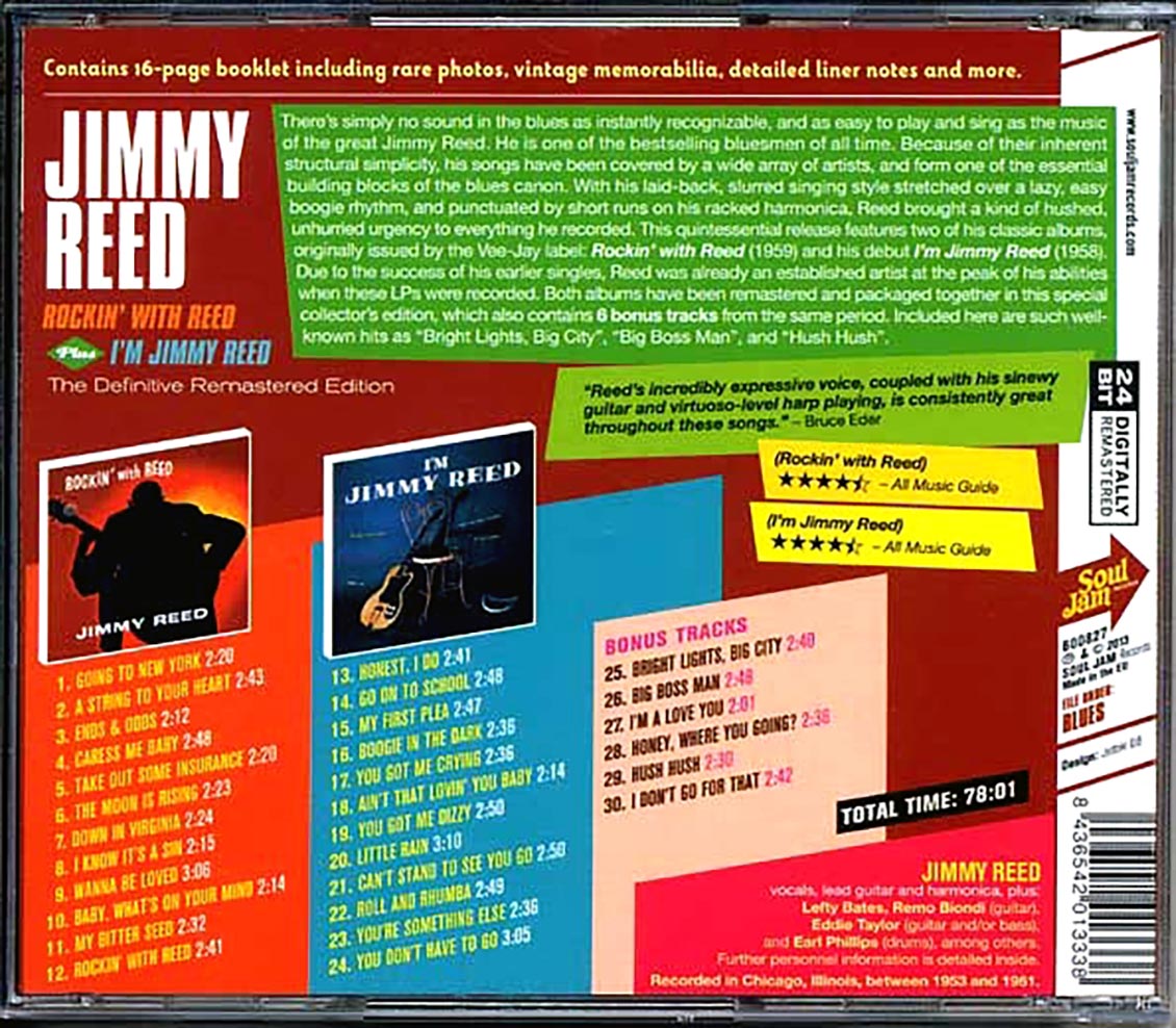 Jimmy Reed - Rockin' With Reed + I'm Jimmy Reed [New CD]