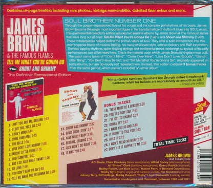 James Brown - Tell Me What You're Gonna Do + Shout And Shimmy [New CD]