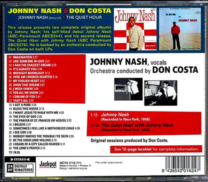 Johnny Nash, Don Costa - Johnny Nash + The Quiet Hour [New CD]