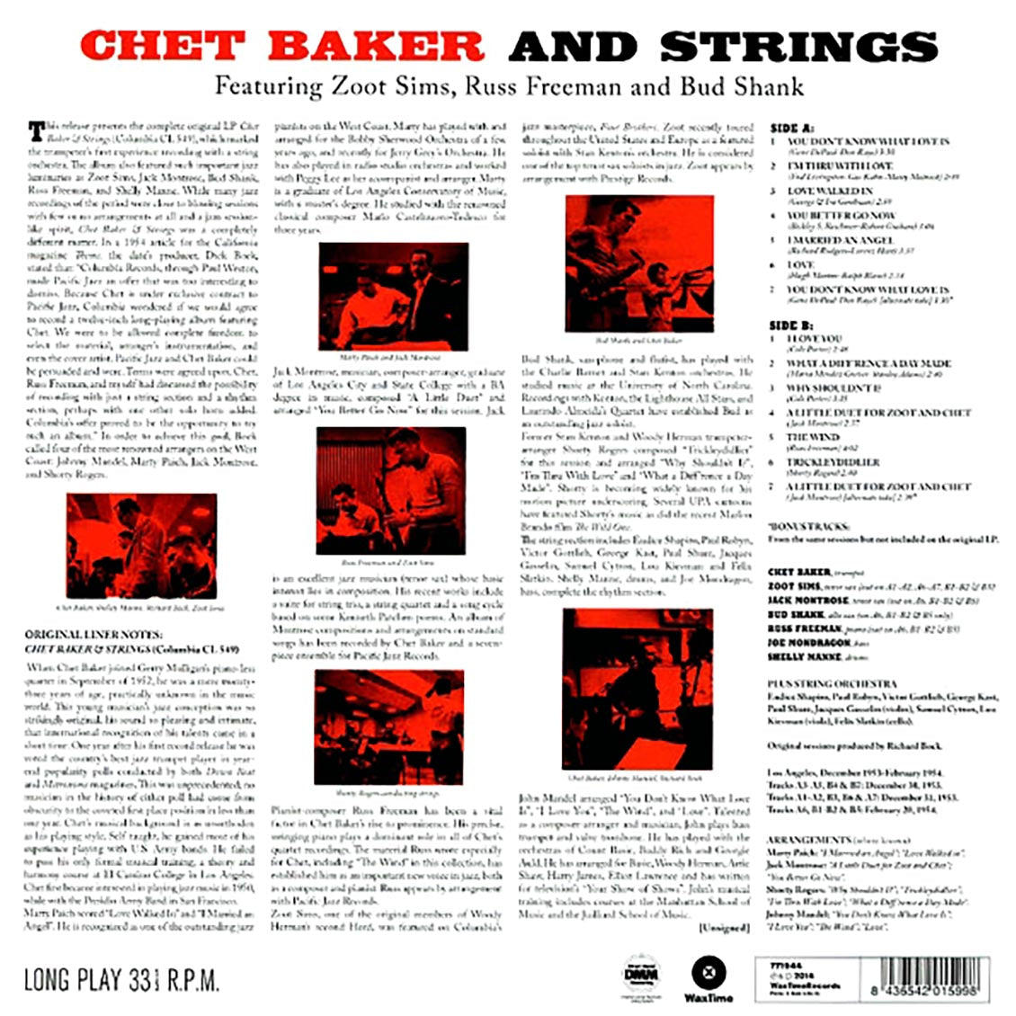 Chet Baker - Chet Baker And Strings (incl. mp3) (180g) [New Vinyl Record LP]