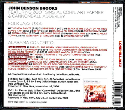 John Benson Brooks - Folk Jazz USA + Alabma Concerto [New CD]