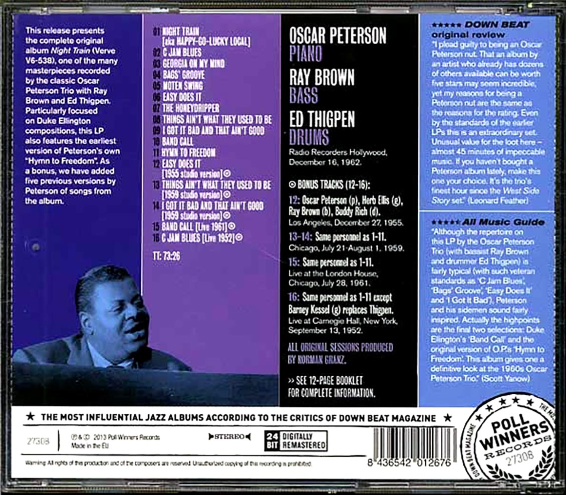 Oscar Peterson Trio - Night Train [New CD]