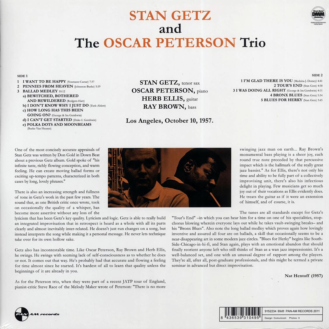 Stan Getz & Oscar Peterson Trio - Stan Getz & Oscar Peterson Trio (ltd. ed.) (180g) [New Vinyl Record LP]
