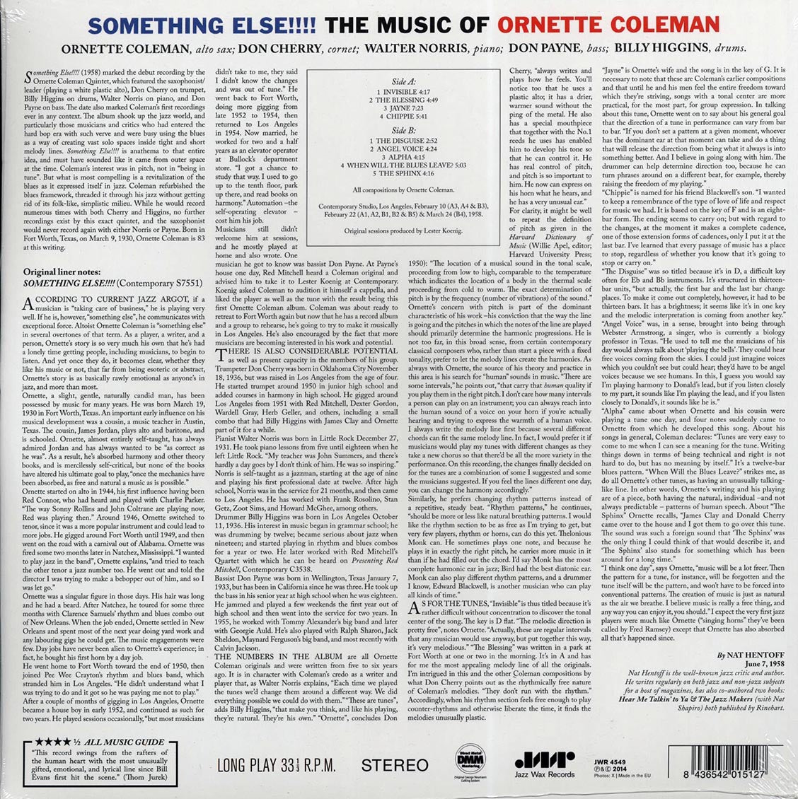 Ornette Coleman - Something Else!!! The Music Of Ornette Coleman (ltd. ed.) (180g) [New Vinyl Record LP]