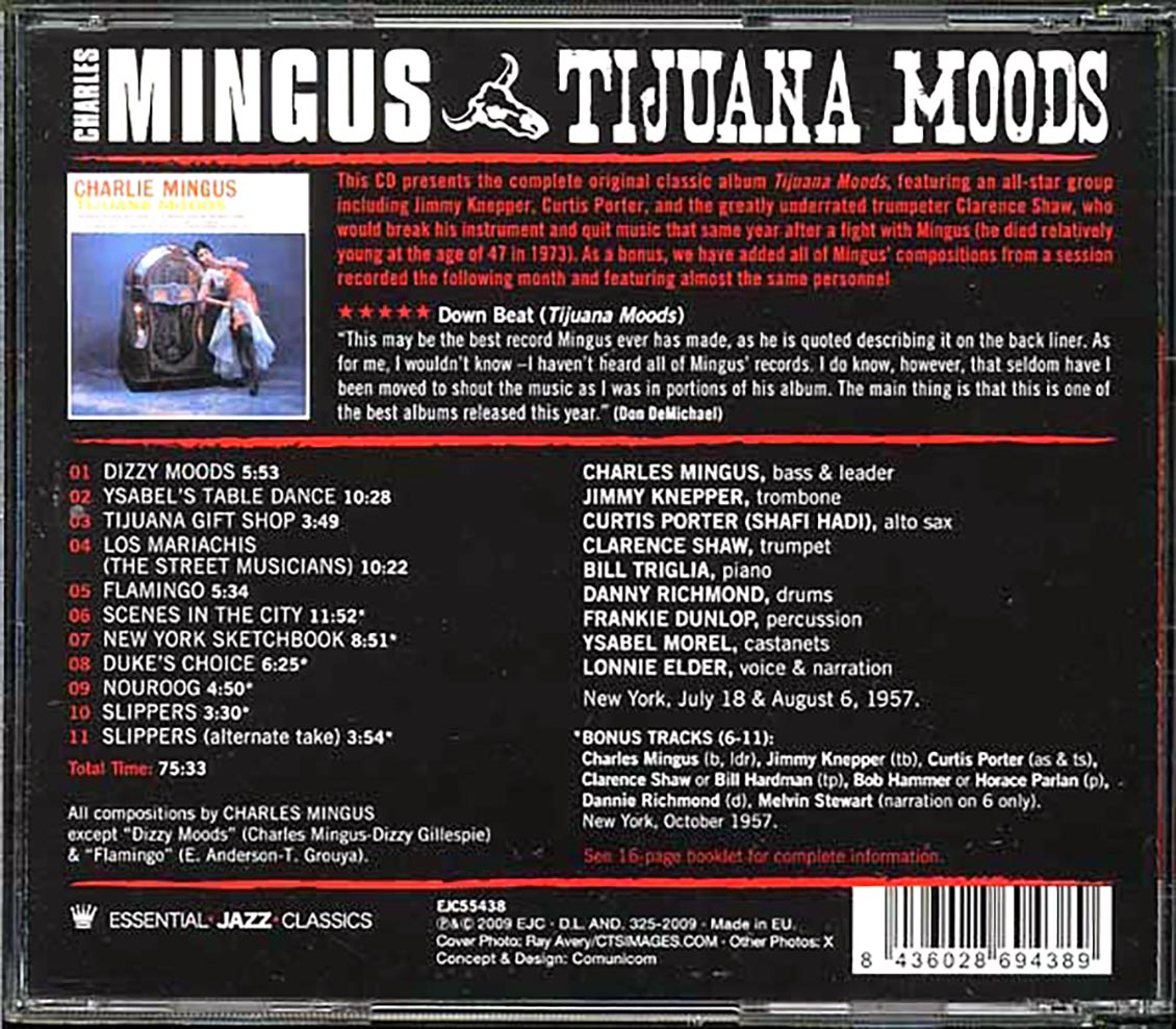 Charles Mingus - Tijuana Moods [New CD]