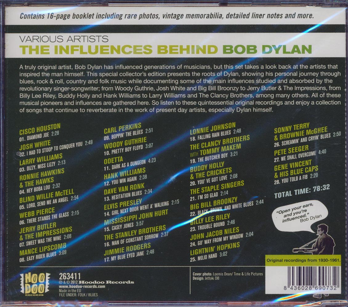 Various - The Influences Behind Bob Dylan [New CD]