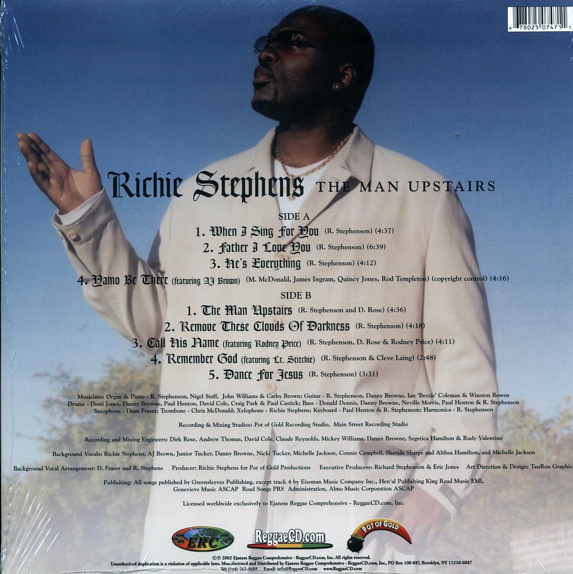 Richie Stephens - The Man Upstairs [New Vinyl LP]