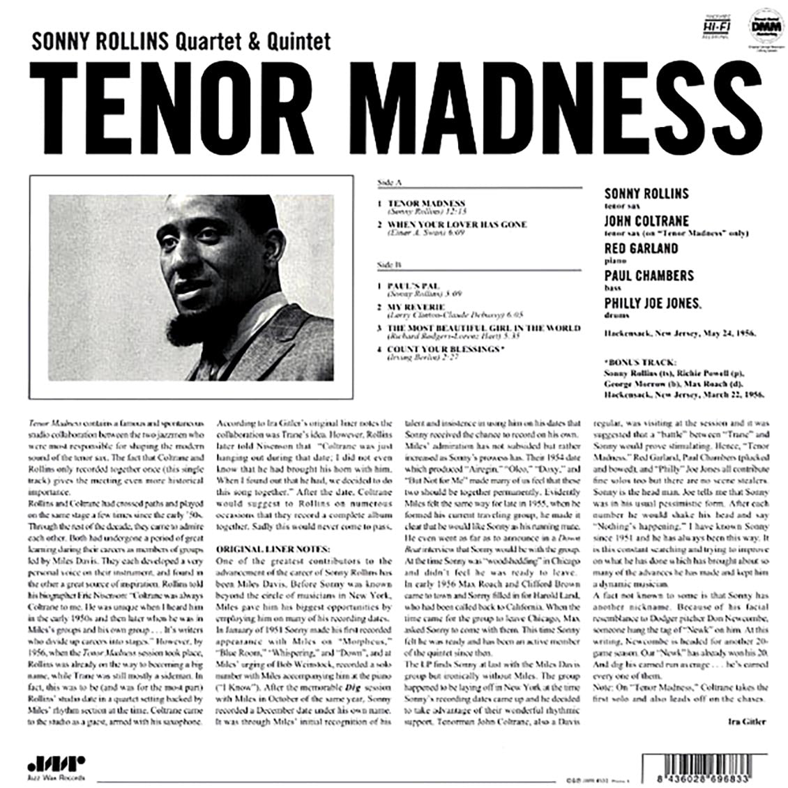 Sonny Rollins Quartet - Tenor Madness (+bonus track) (ltd. ed.) (180g) [New Vinyl Record LP]