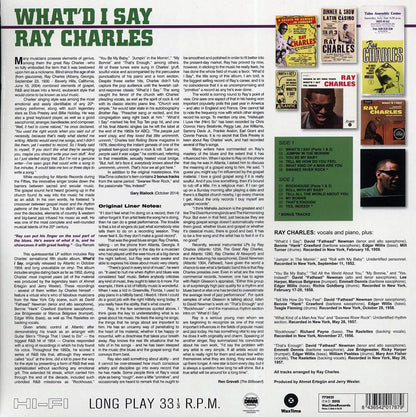 Ray Charles - What'd I Say (ltd. ed.) (180g) [New Vinyl Record LP]