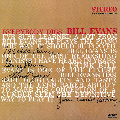 Bill Evans - Everybody Digs Bill Evans (ltd. ed.) (180g) [New Vinyl Record LP]