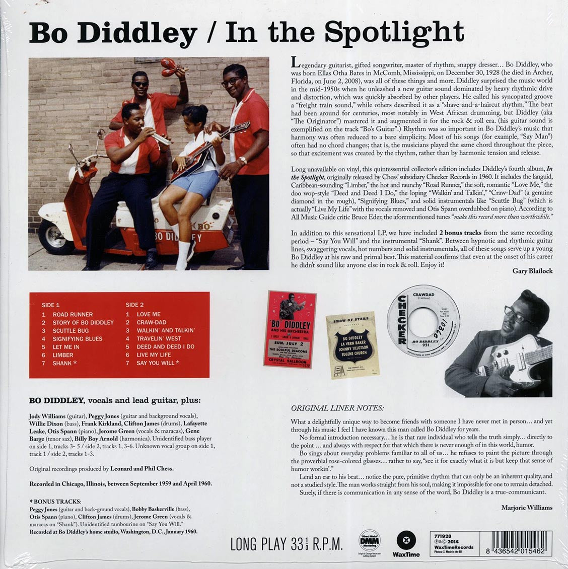 Bo Diddley - In The Spotlight (+2 bonus tracks) (180g) [New Vinyl LP]