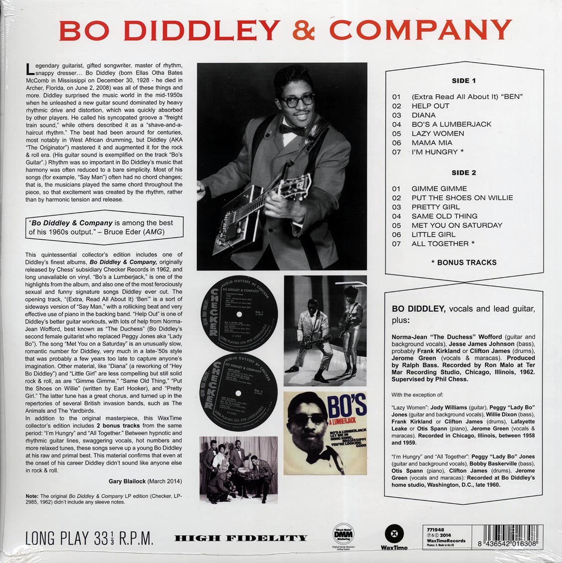 Bo Diddley - Bo Diddley & Company (+2 bonus tracks) (ltd. ed.) (180g) [New Vinyl Record LP]