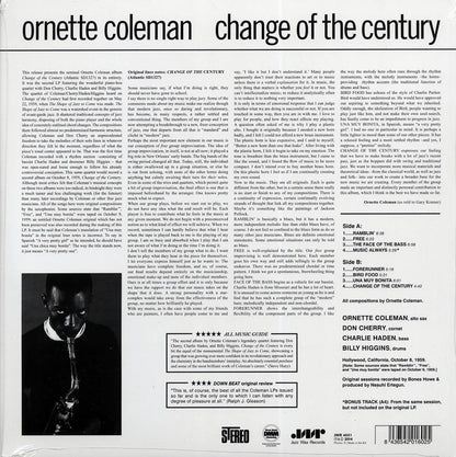 Ornette Coleman - Change Of The Century (+bonus track) (ltd. ed.) (180g) [New Vinyl Record LP]