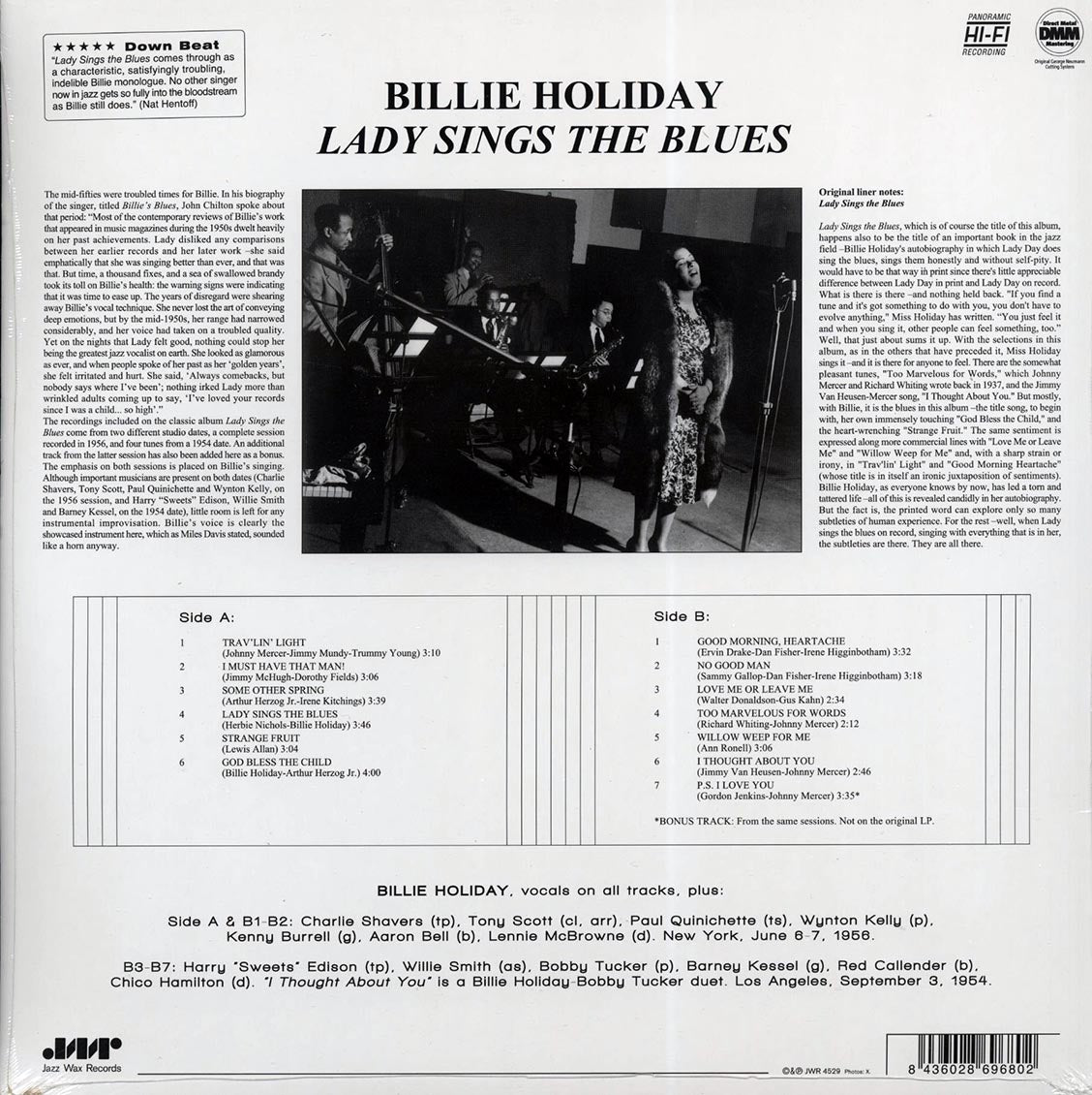 Billie Holiday - Lady Sings The Blues (ltd. ed.) (180g) (remastered) [New Vinyl LP]